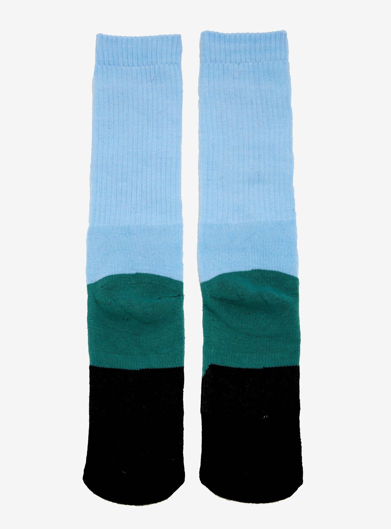 Rick And Morty Rick Green Drip Crew Socks, , alternate