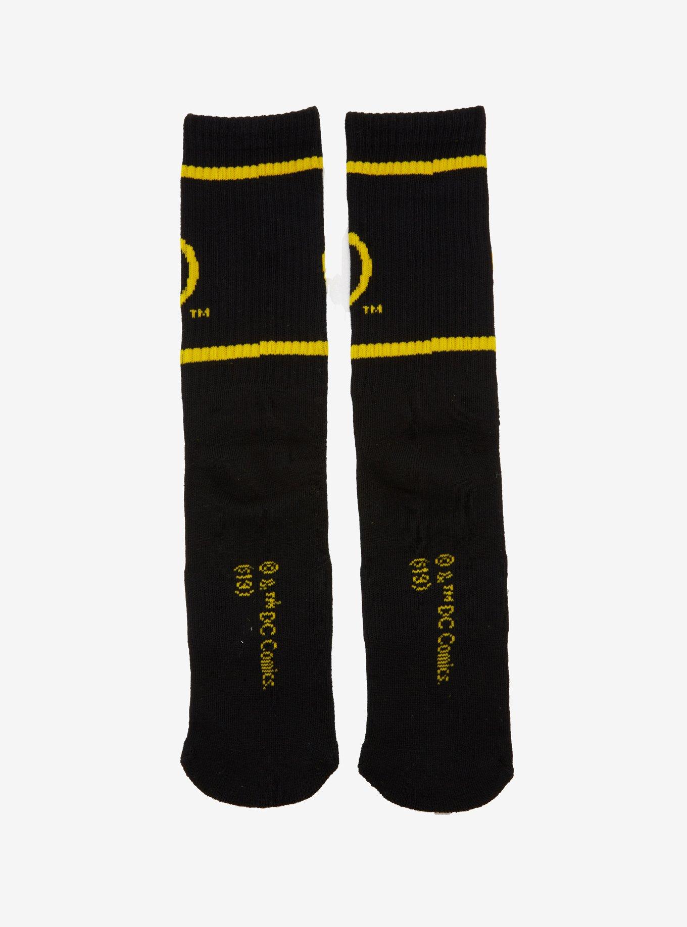 DC Comics Batman Logo Crew Socks, , alternate