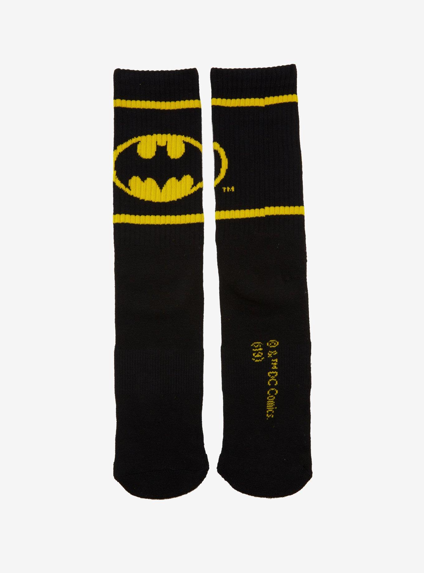 DC Comics Batman Logo Crew Socks, , alternate