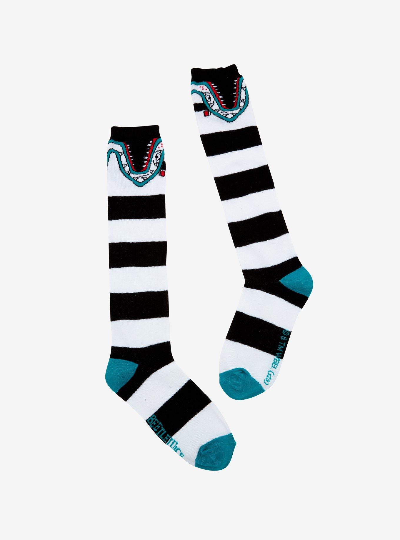 Beetlejuice Sandworm Knee-High Socks, , alternate