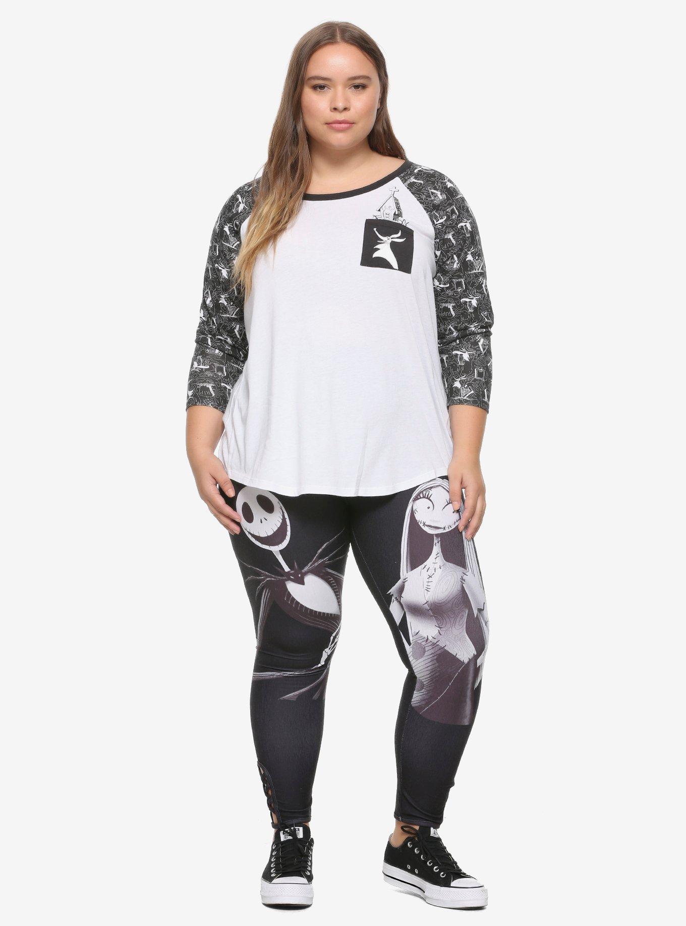 The Nightmare Before Christmas Zero Raglan Plus Size, , alternate