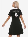 Disney Mickey Mouse Black & White Collared Dress, , alternate