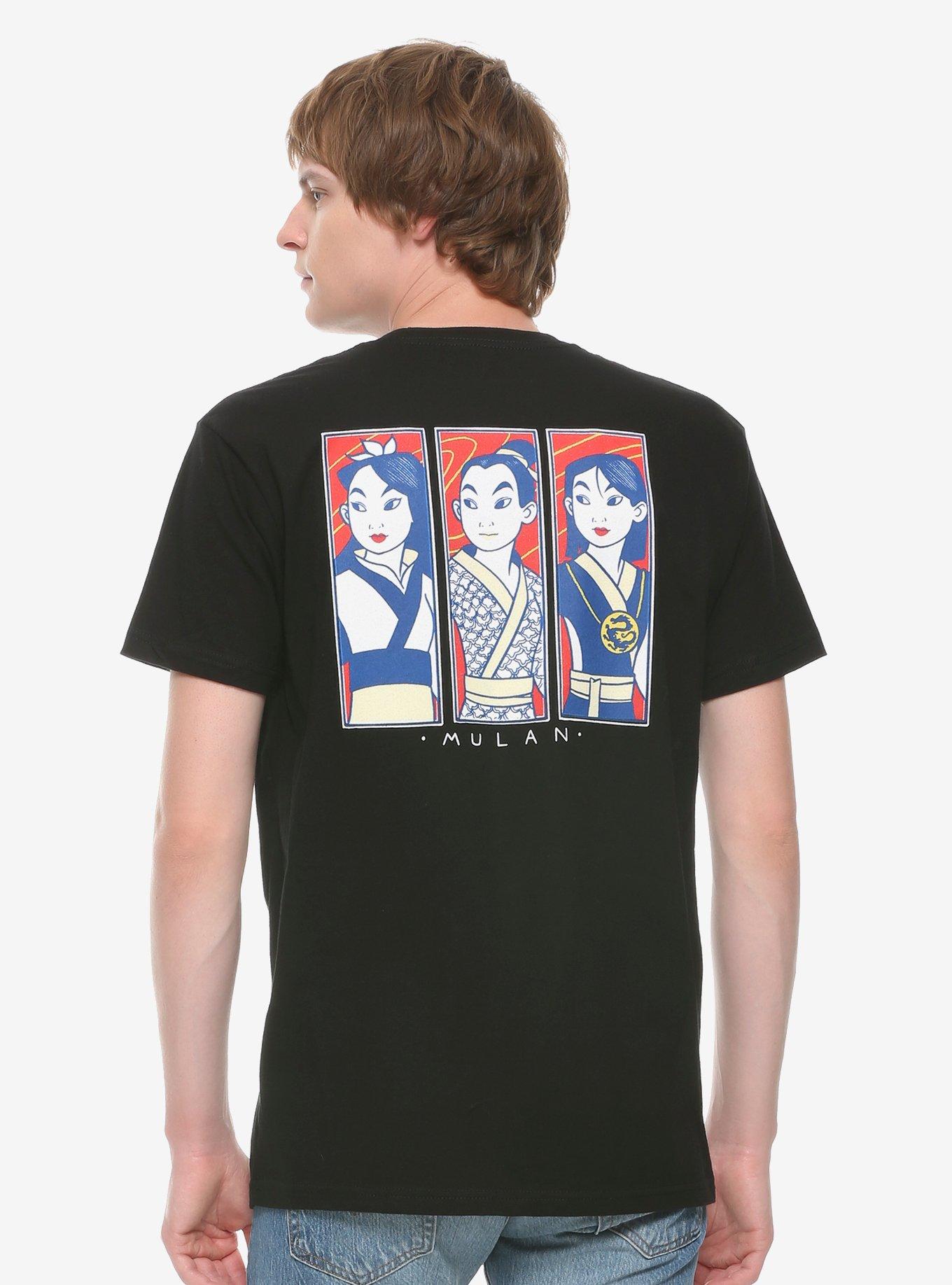 Disney Mulan Daughter Warrior Savior T-Shirt, BLACK, alternate