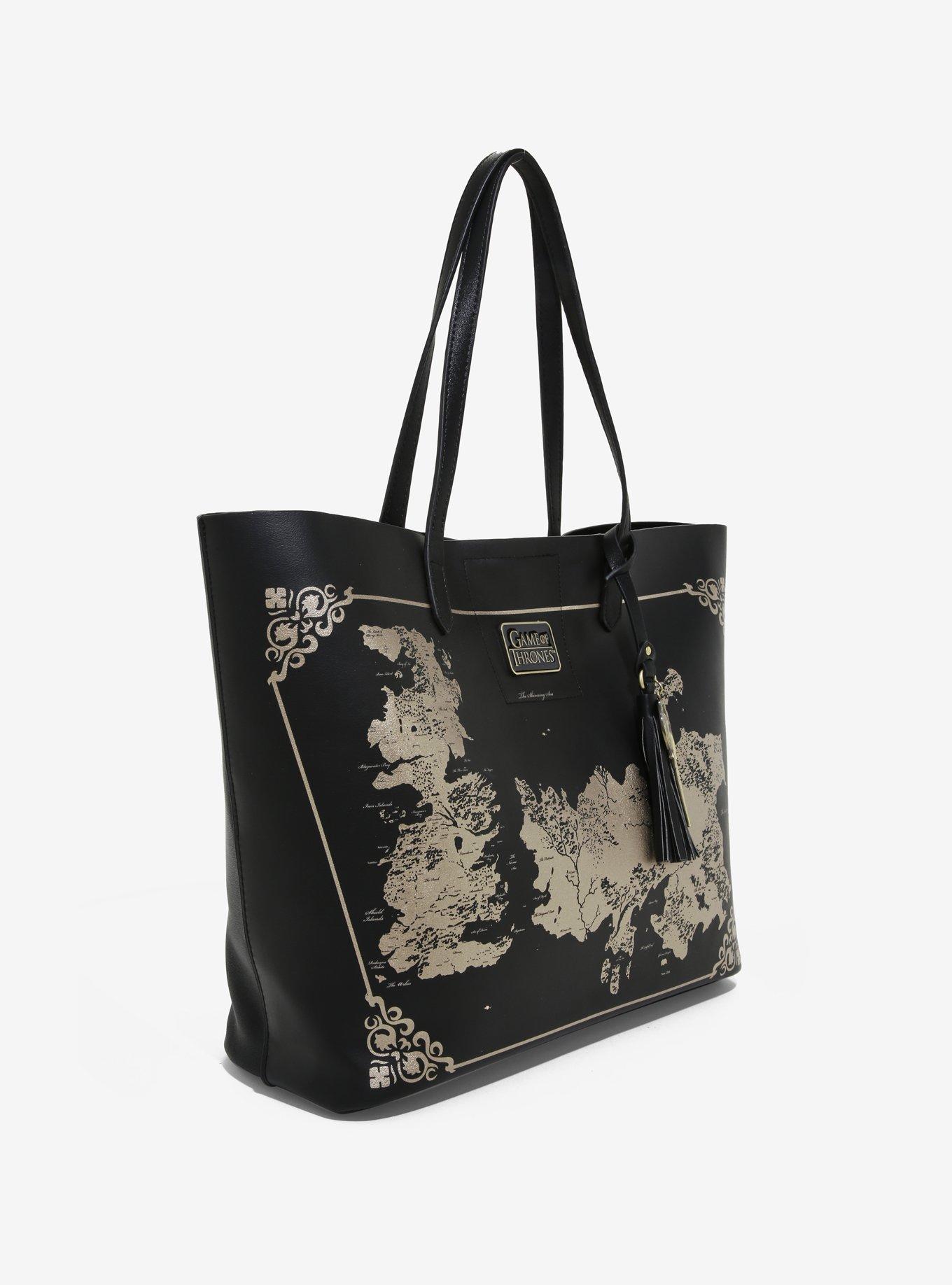 Game of Thrones Westeros & Essos Map Tote Bag, , alternate
