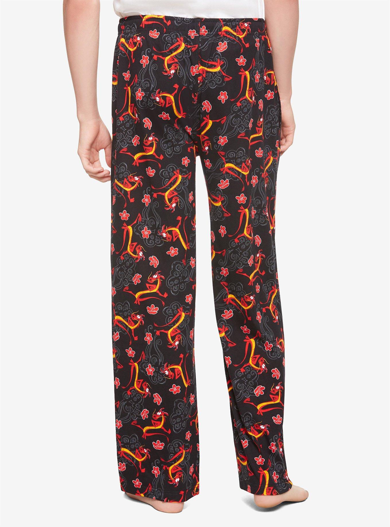 Disney Mulan Mushu & Clouds Pajama Pants, , alternate