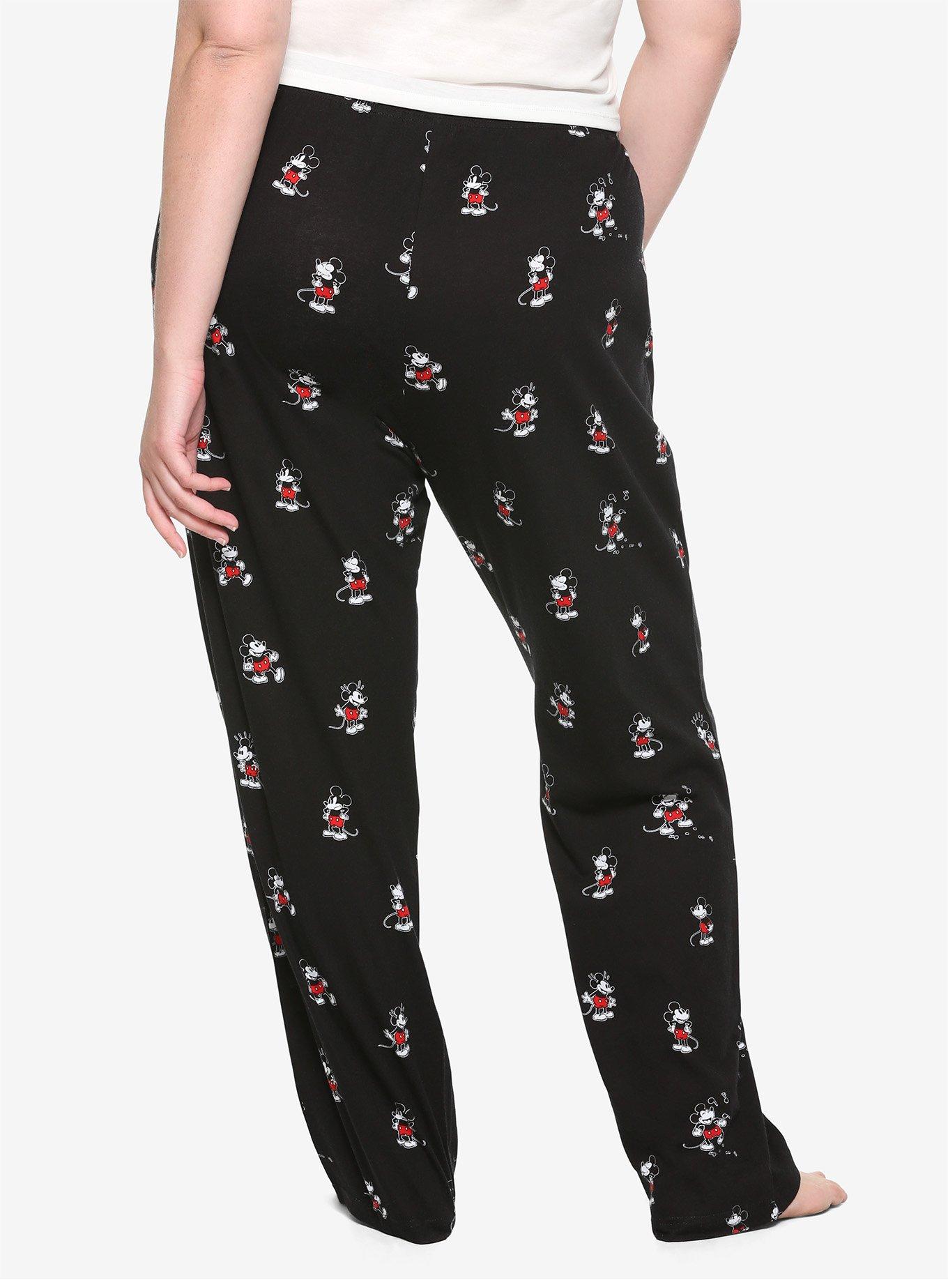 Disney Mickey Mouse Classic Pose Girls Pajama Pants Plus Size, , alternate