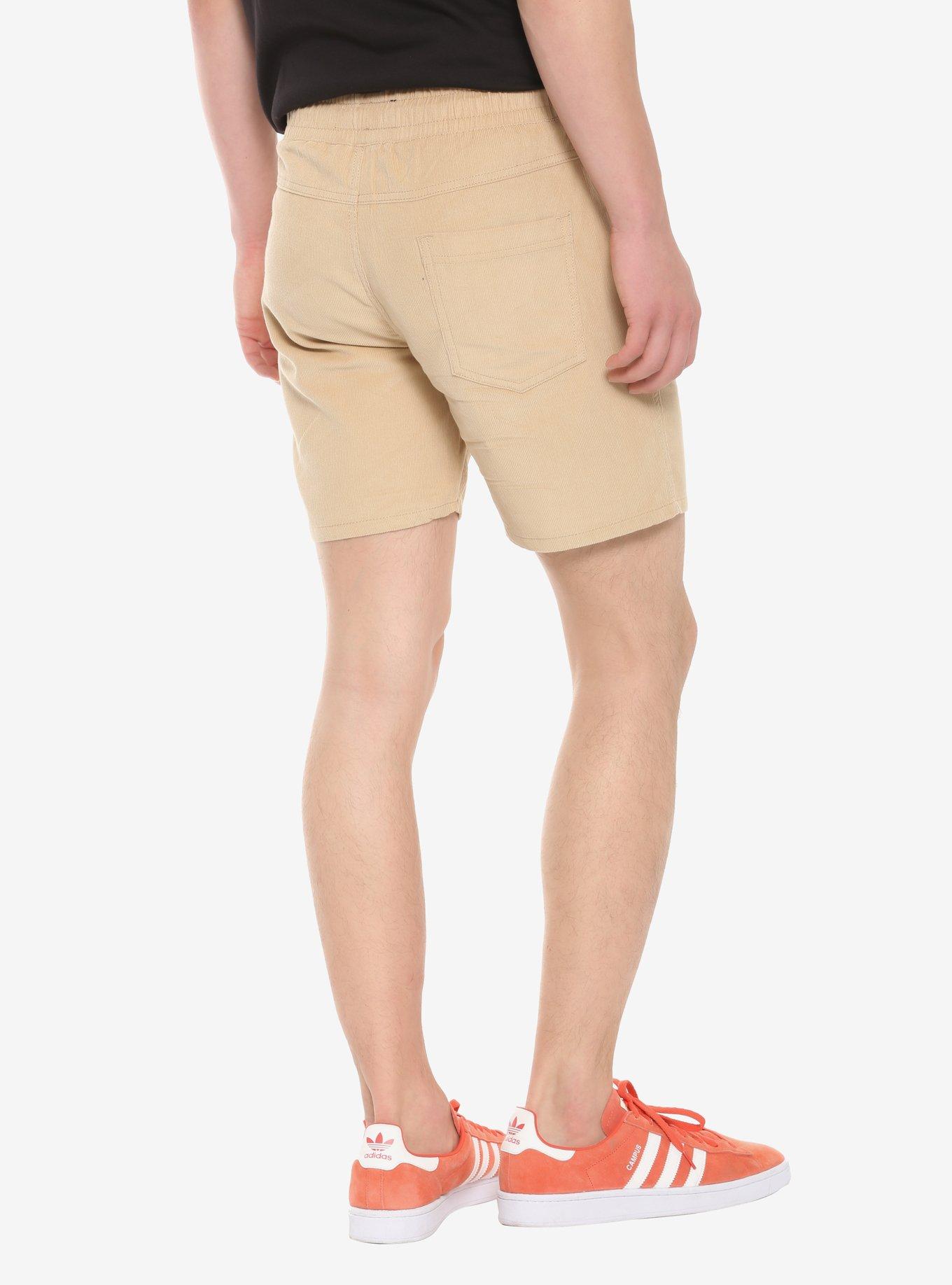 Khaki Corduroy Shorts, , alternate