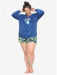 Disney Lilo & Stitch Tropical Girls Plush Short Pajama Set Plus Size, MULTI, alternate