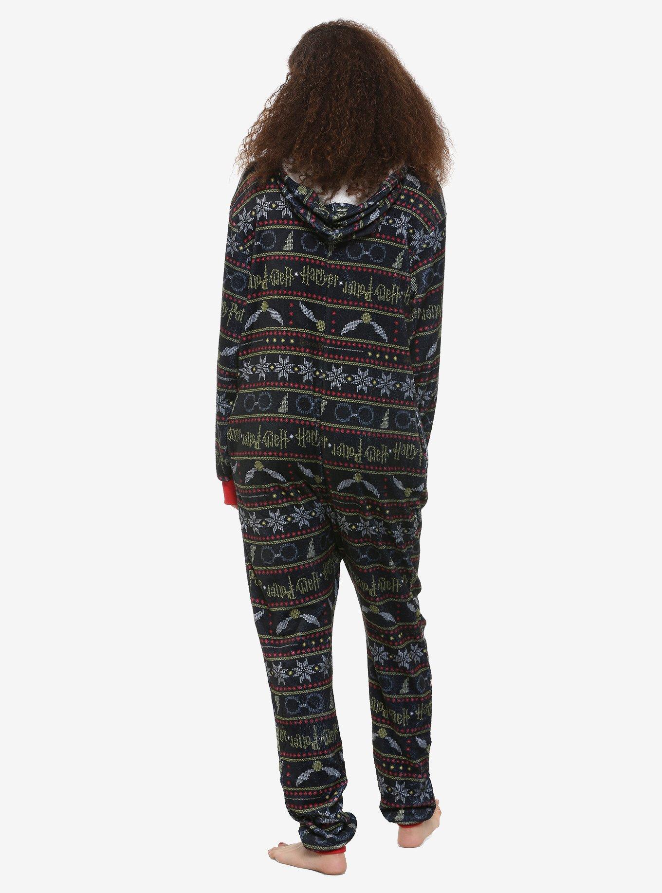 Harry Potter Fair Isle Print Union Suit, MULTI, alternate