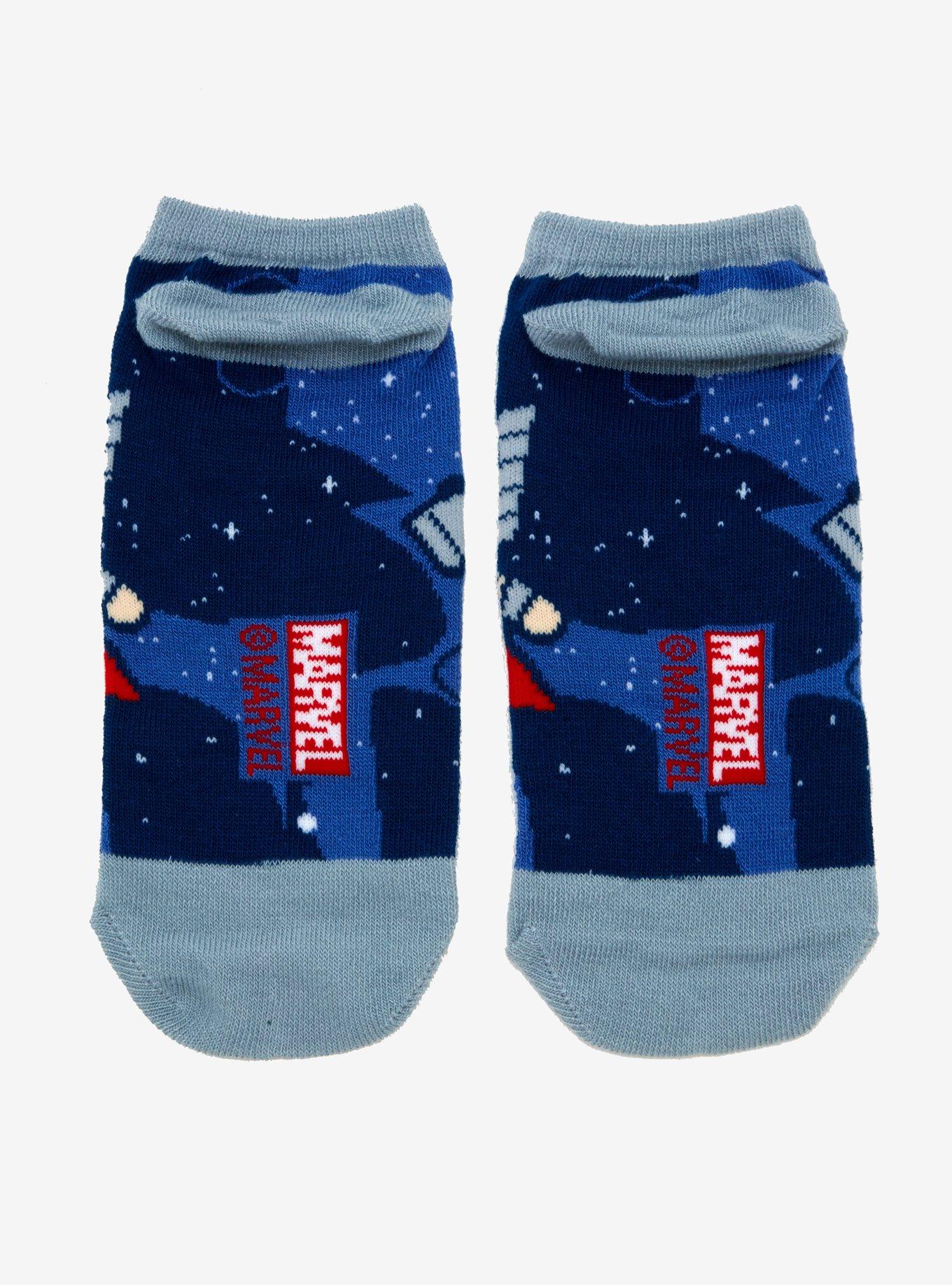 Marvel Avengers Chibi Thor No-Show Socks, , alternate