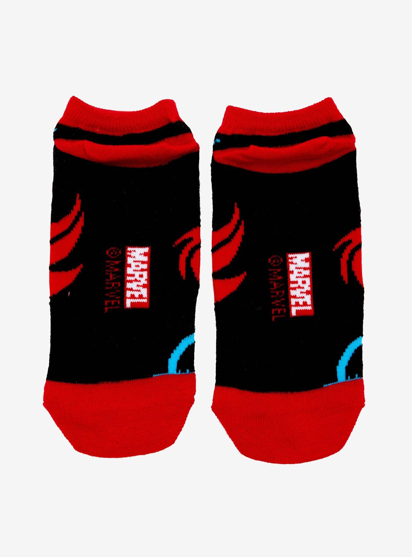 Marvel Avengers Chibi Black Widow No-Show Socks, , alternate