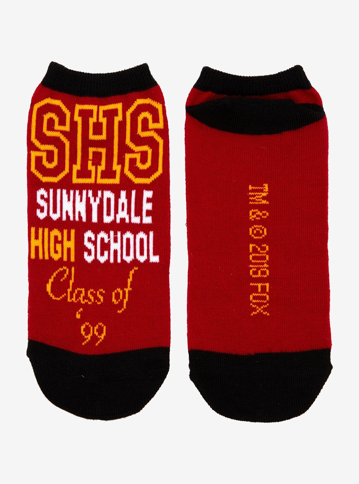 Buffy The Vampire Slayer Sunnydale High School No-Show Socks, , alternate