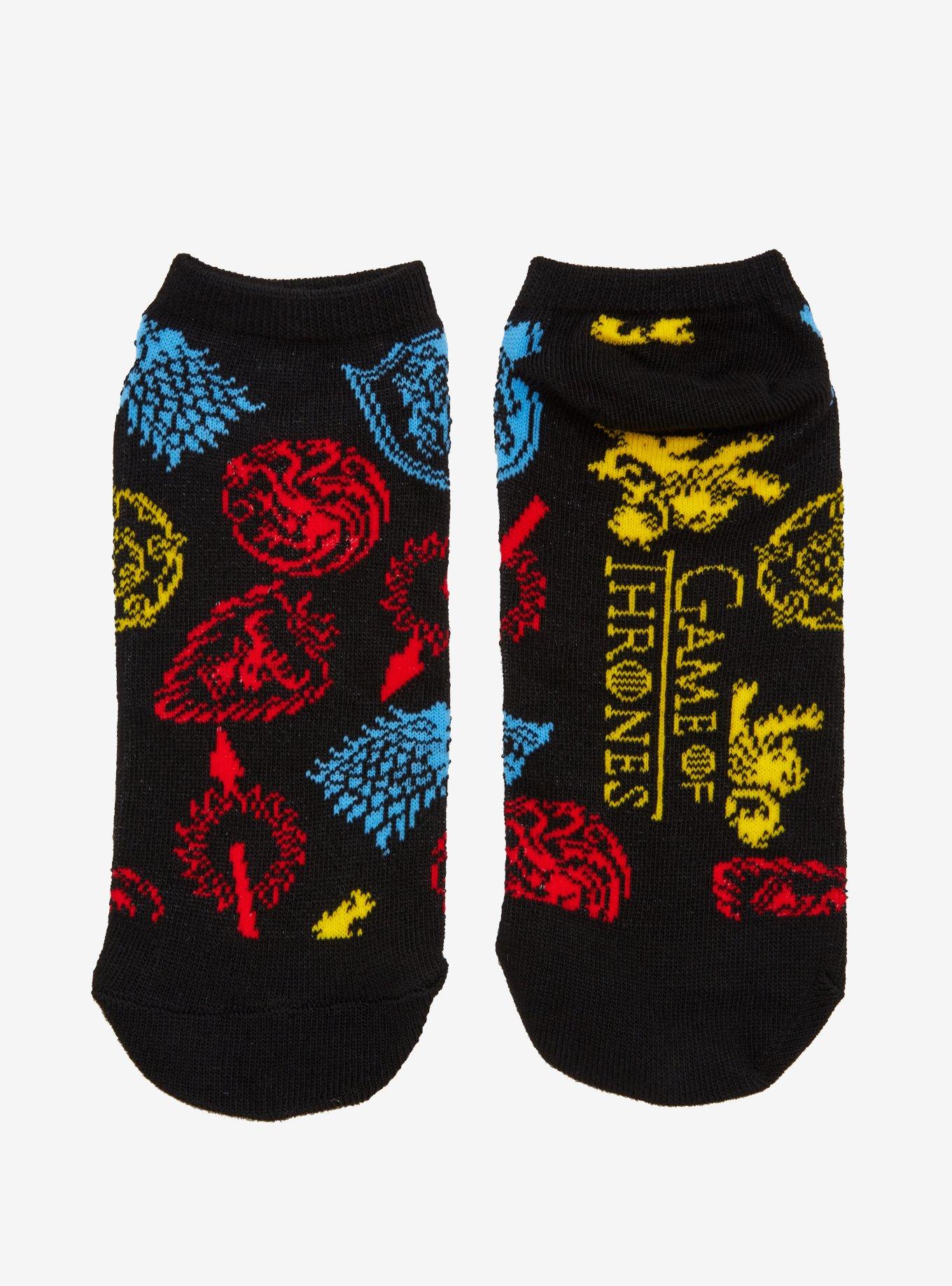 Game Of Thrones House Sigil No-Show Socks, , alternate