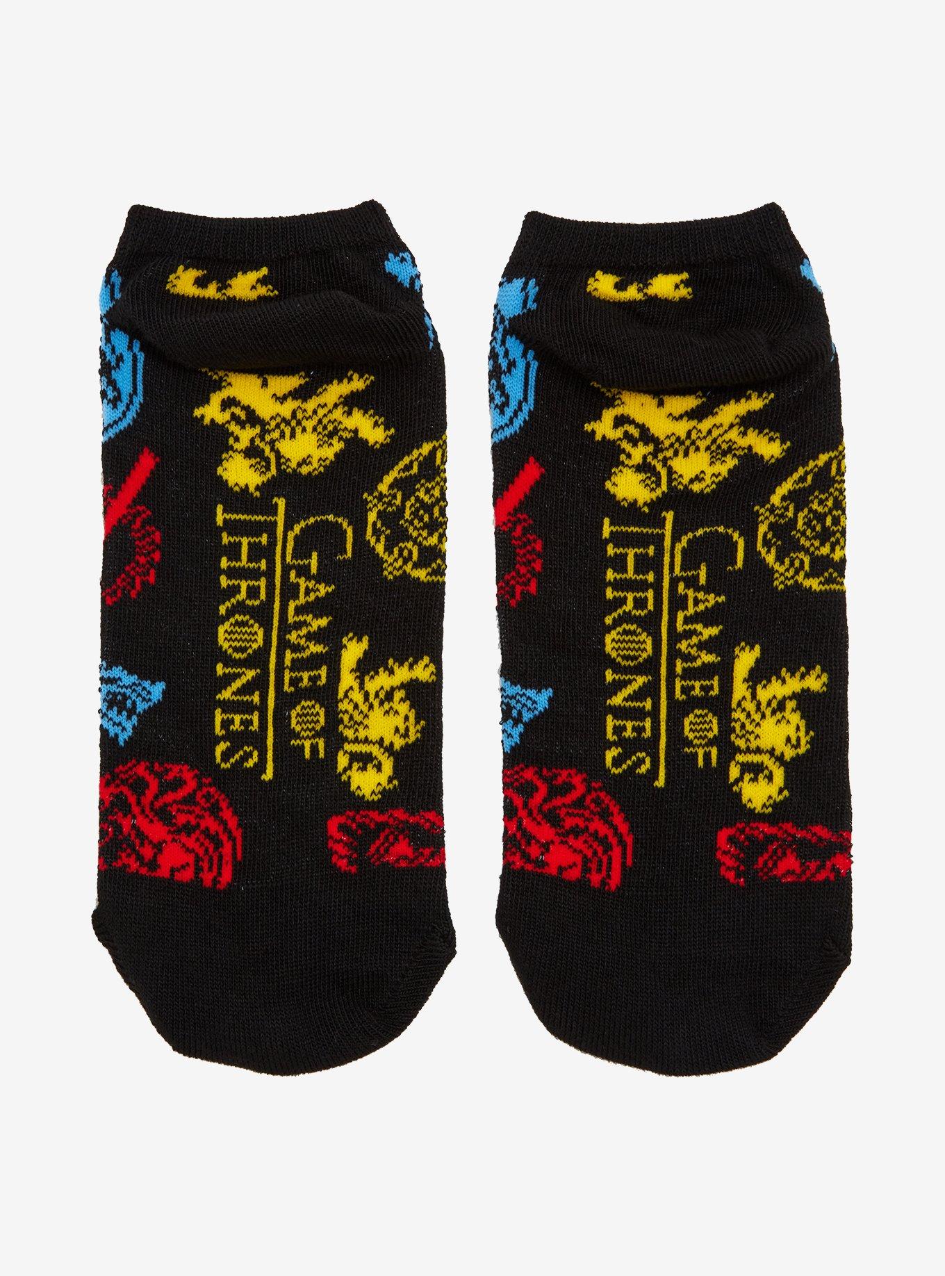 Game Of Thrones House Sigil No-Show Socks, , alternate