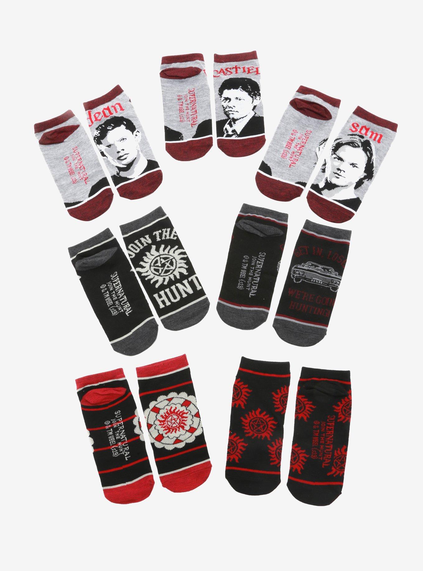 Supernatural 7 Days Of Socks Gift Set, , alternate