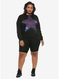 Starry Night Applique Girls Sweatshirt Plus Size, MULTI, alternate