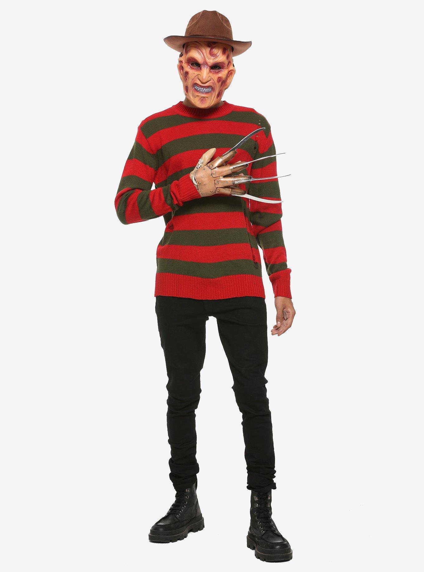 A Nightmare On Elm Street Freddy Krueger Sweater, STRIPE - MULTICOLOR, alternate