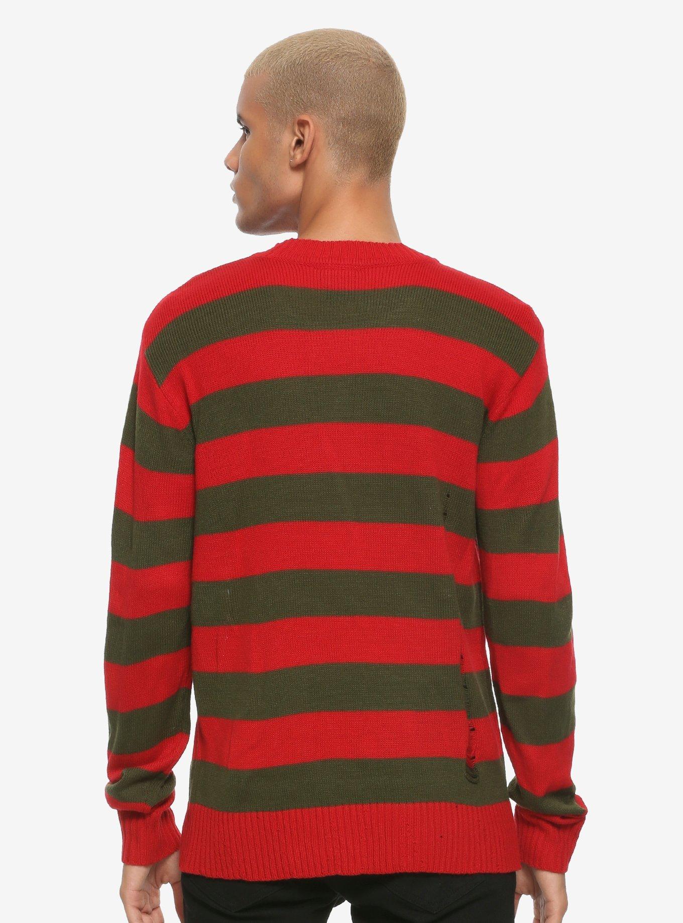 A Nightmare On Elm Street Freddy Krueger Sweater, STRIPE - MULTICOLOR, alternate