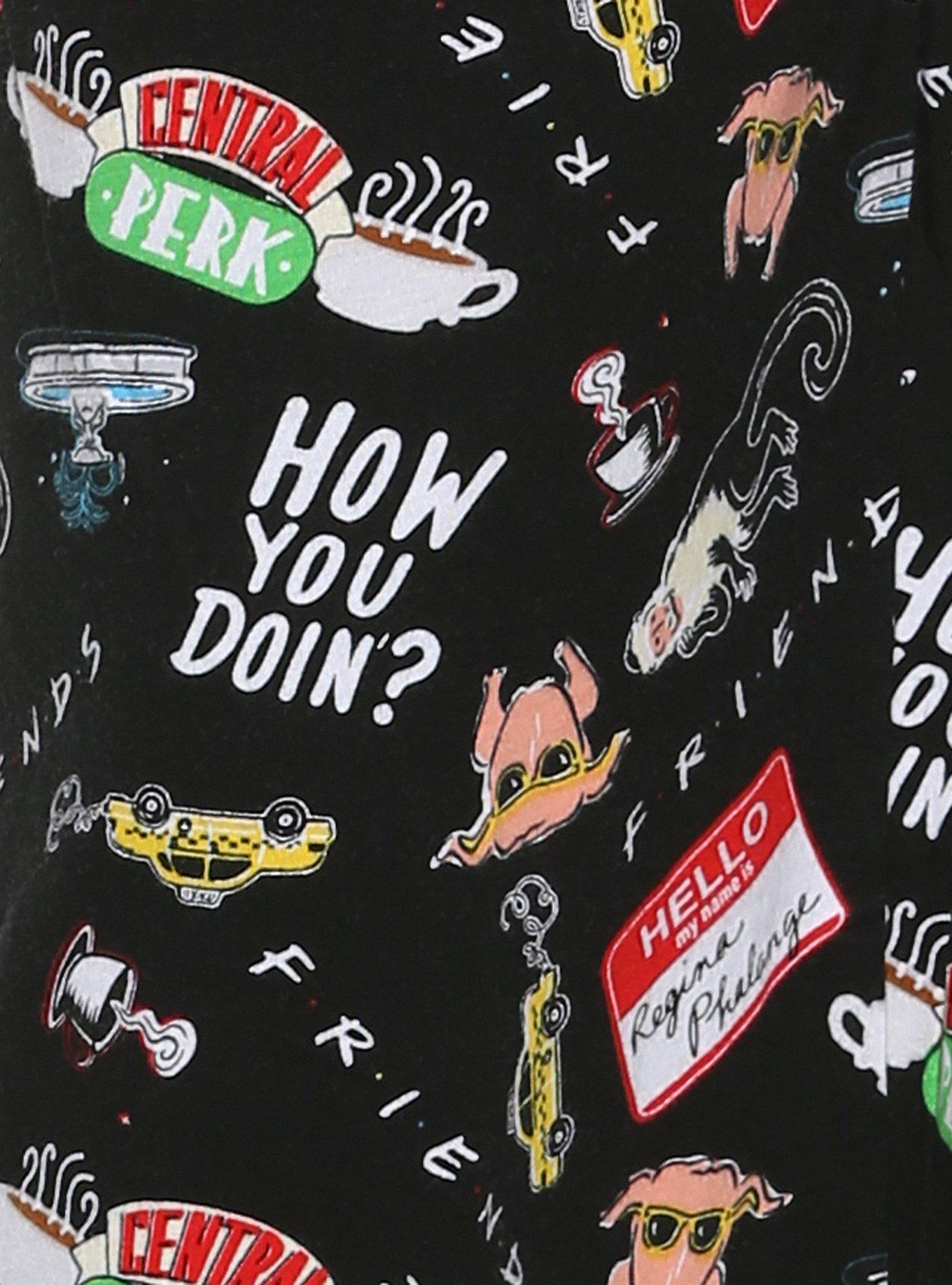 Friends Icons Sleep Pants - BoxLunch Exclusive, MULTI, alternate