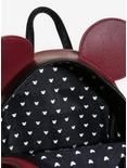 Loungefly Disney Minnie Mouse Burgundy & Velvet Mini Backpack, , alternate