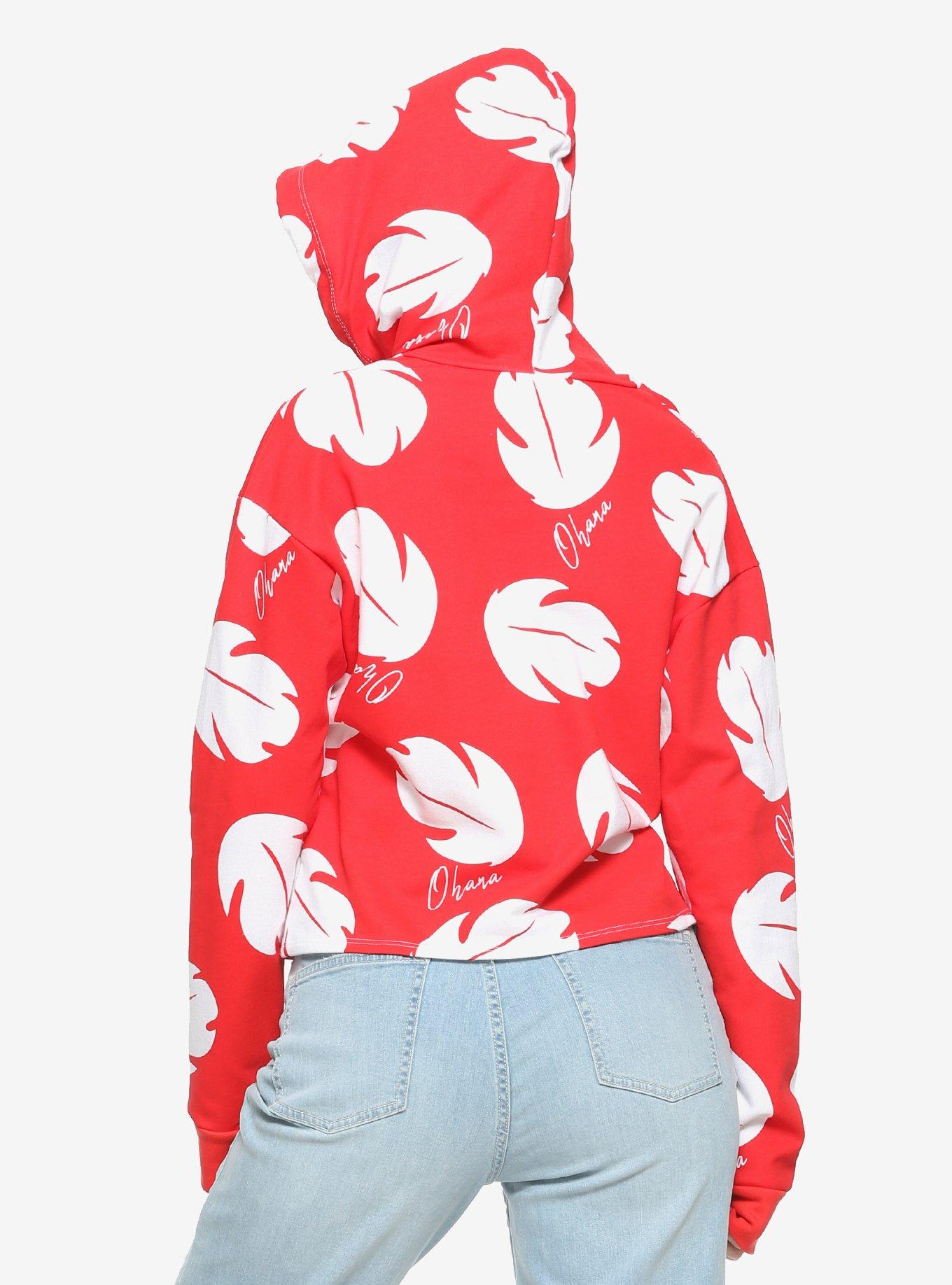 Disney Lilo & Stitch Lilo Crop Hoodie, , alternate