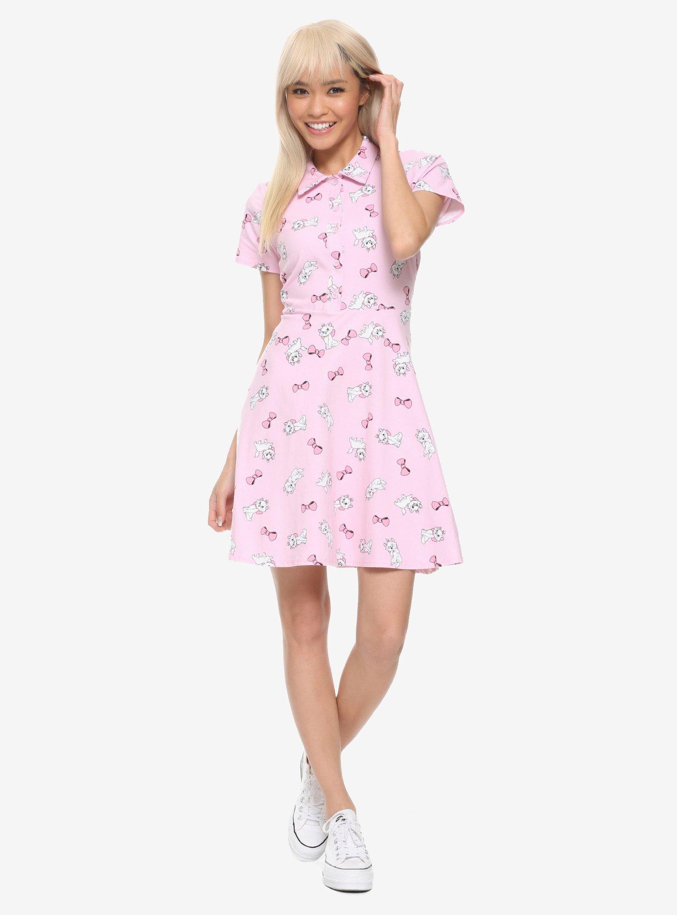 Disney The Aristocats Marie Collared Dress, , alternate