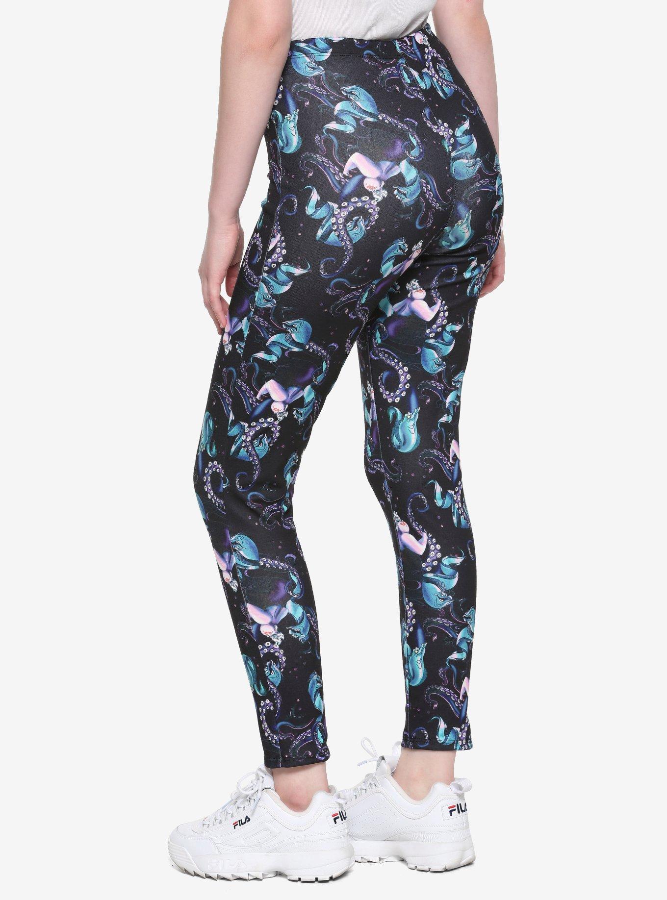 Disney The Little Mermaid Ursula Zip-Front O-Ring Leggings, MULTI, alternate