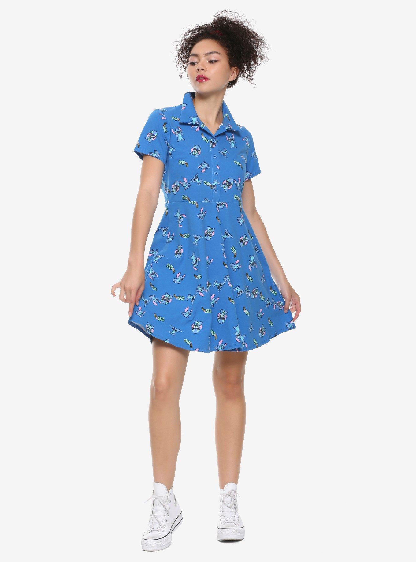 Disney Lilo & Stitch Scrump Collared Dress, MULTI, alternate