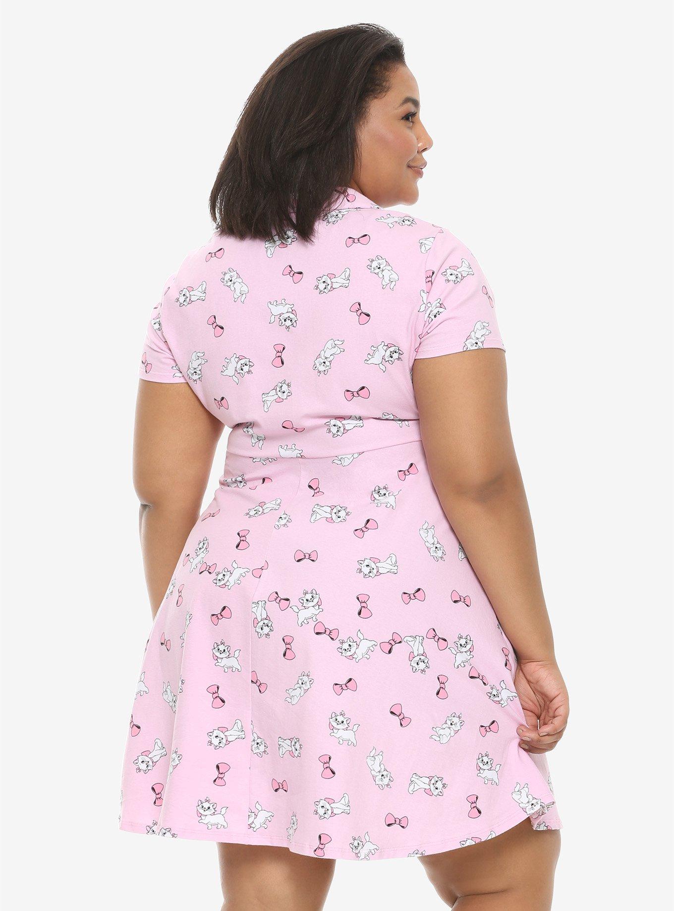 Disney The Aristocats Marie Collared Dress Plus Size, , alternate