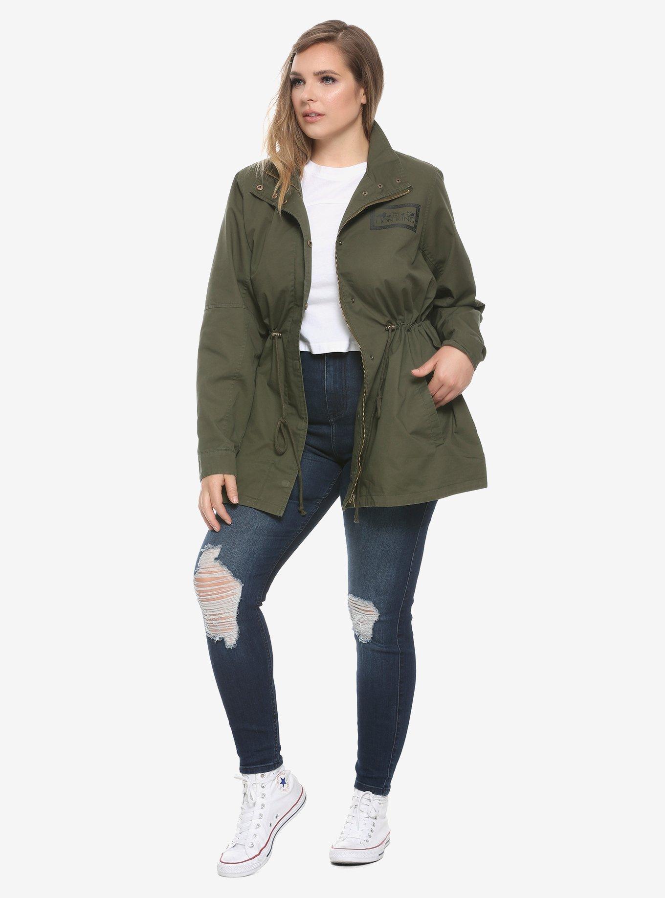 Disney The Lion King Simba Drawing Cargo Jacket Plus Size, , alternate