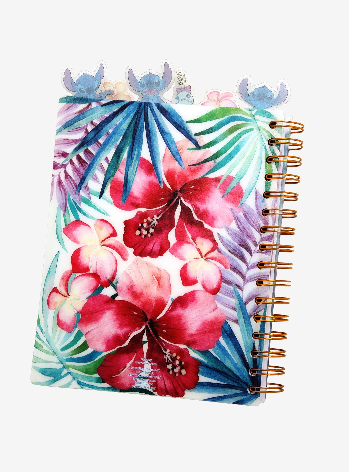Disney Lilo & Stitch Floral Journal with Tabs - BoxLunch Exclusive, , alternate