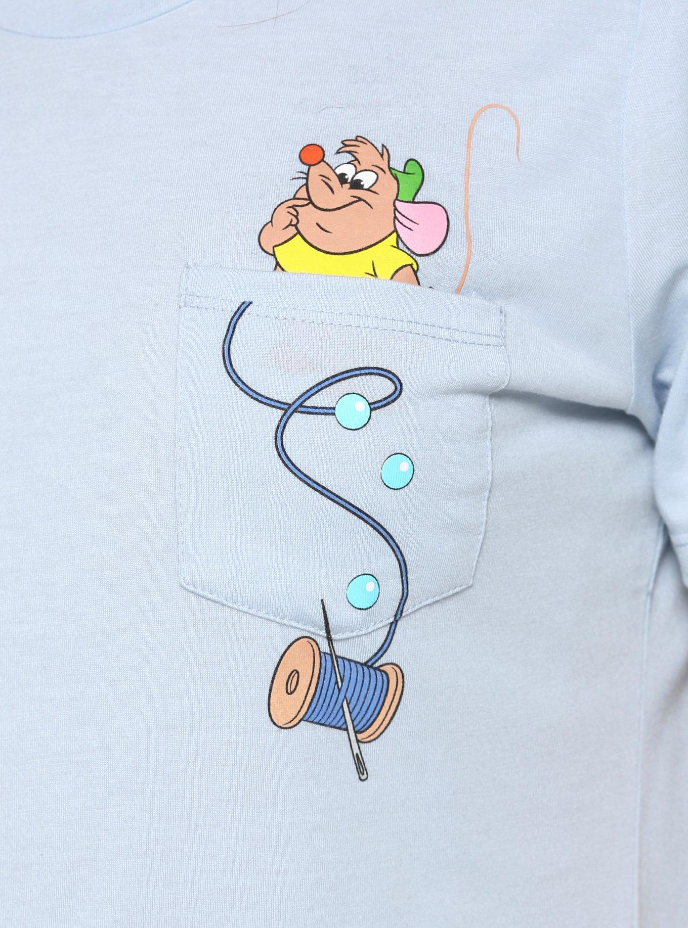 Disney Cinderella Gus Gus Pocket Women's T-Shirt - BoxLunch Exclusive, , alternate
