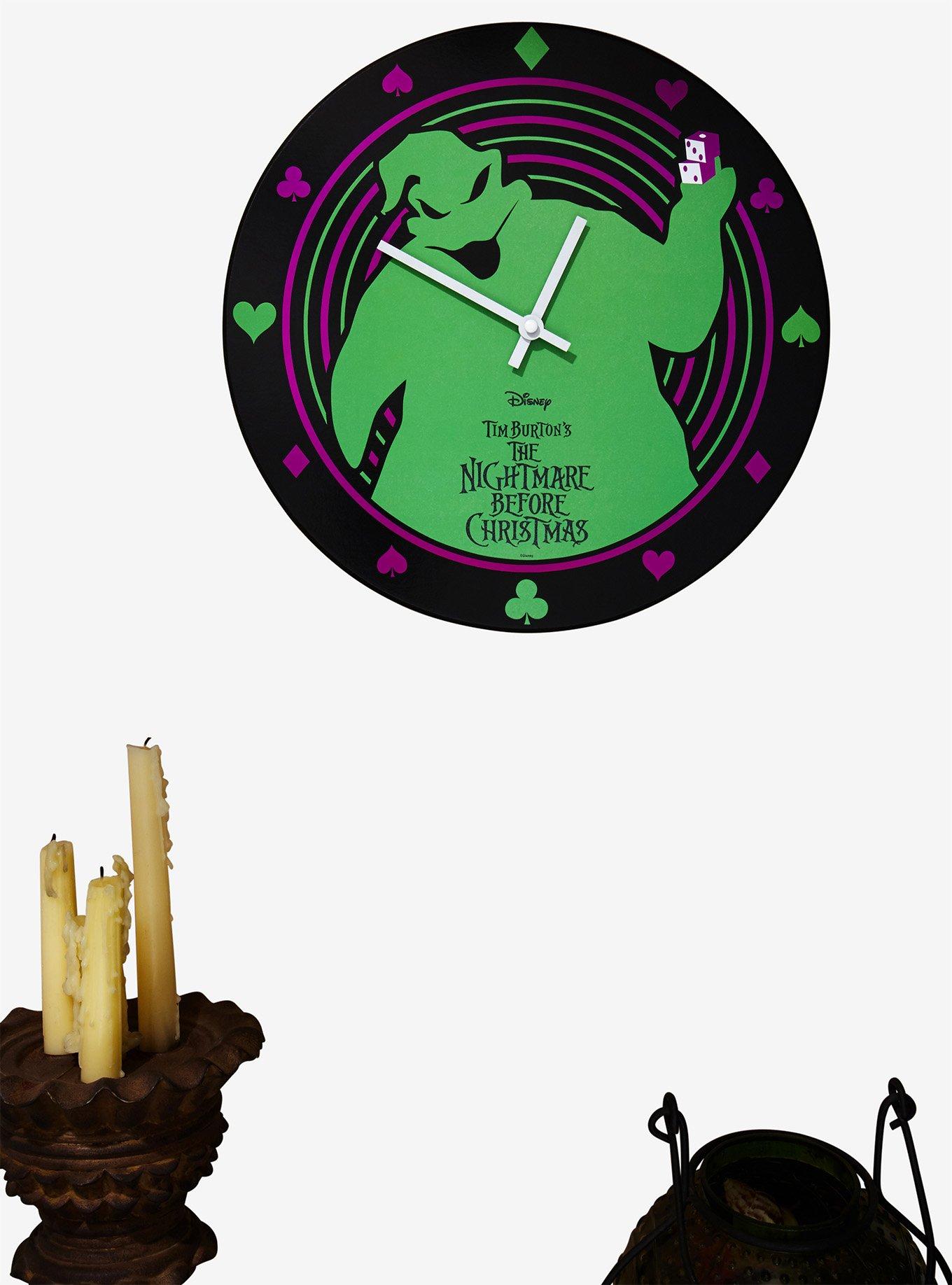 Disney The Nightmare Before Christmas Oogie Boogie Glow-in-the-Dark Wall Clock, , alternate
