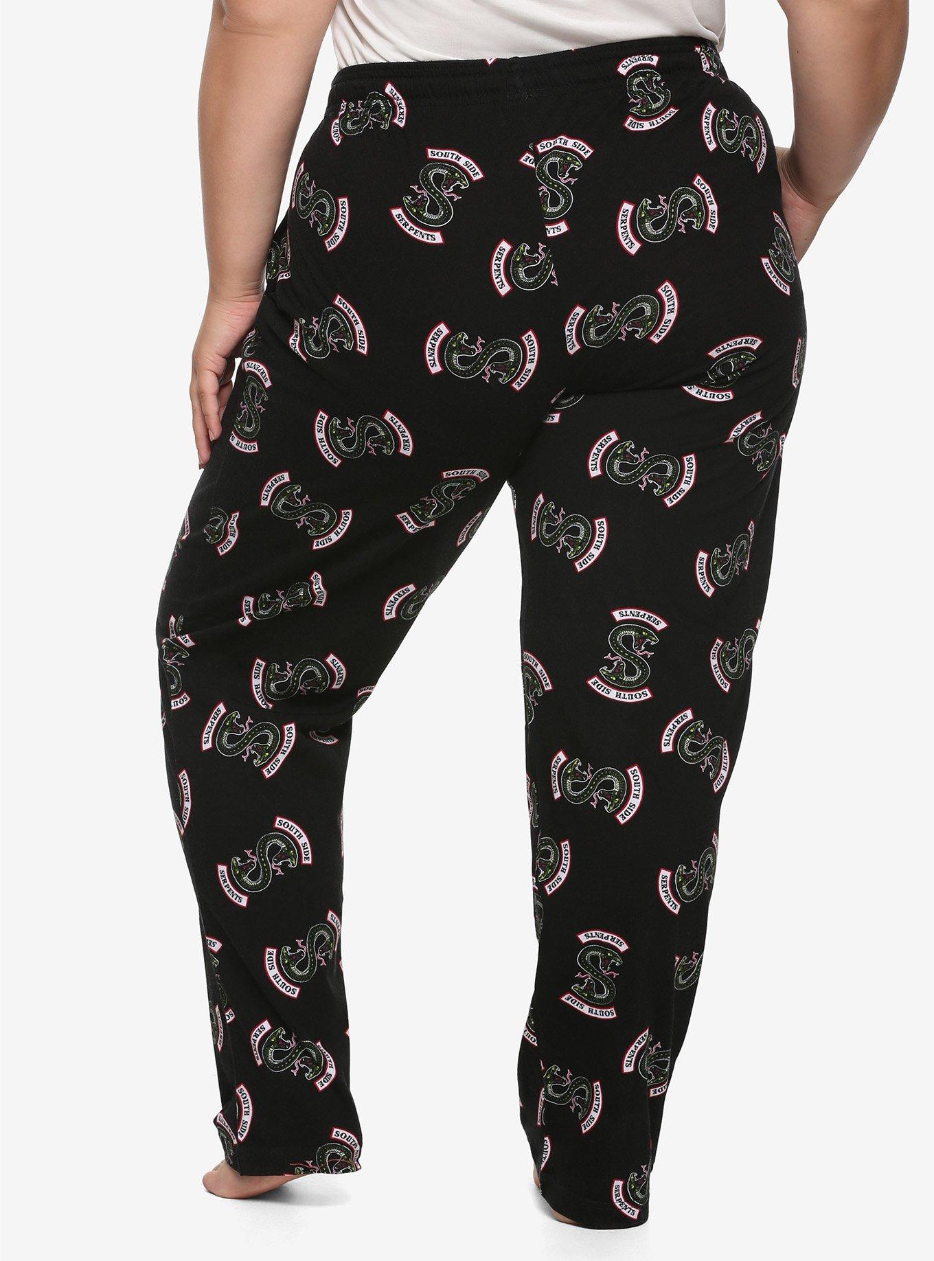 Riverdale Southside Serpents Girls Pajama Pants Plus Size, MULTI, alternate