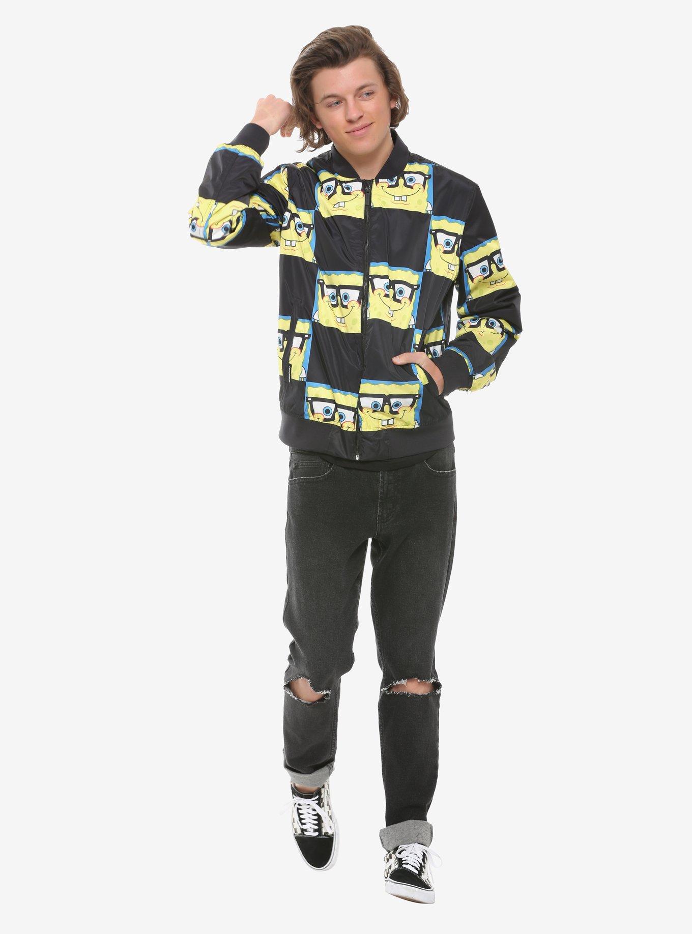 Members Only SpongeBob SquarePants Glasses Bomber Jacket, MULTI, alternate