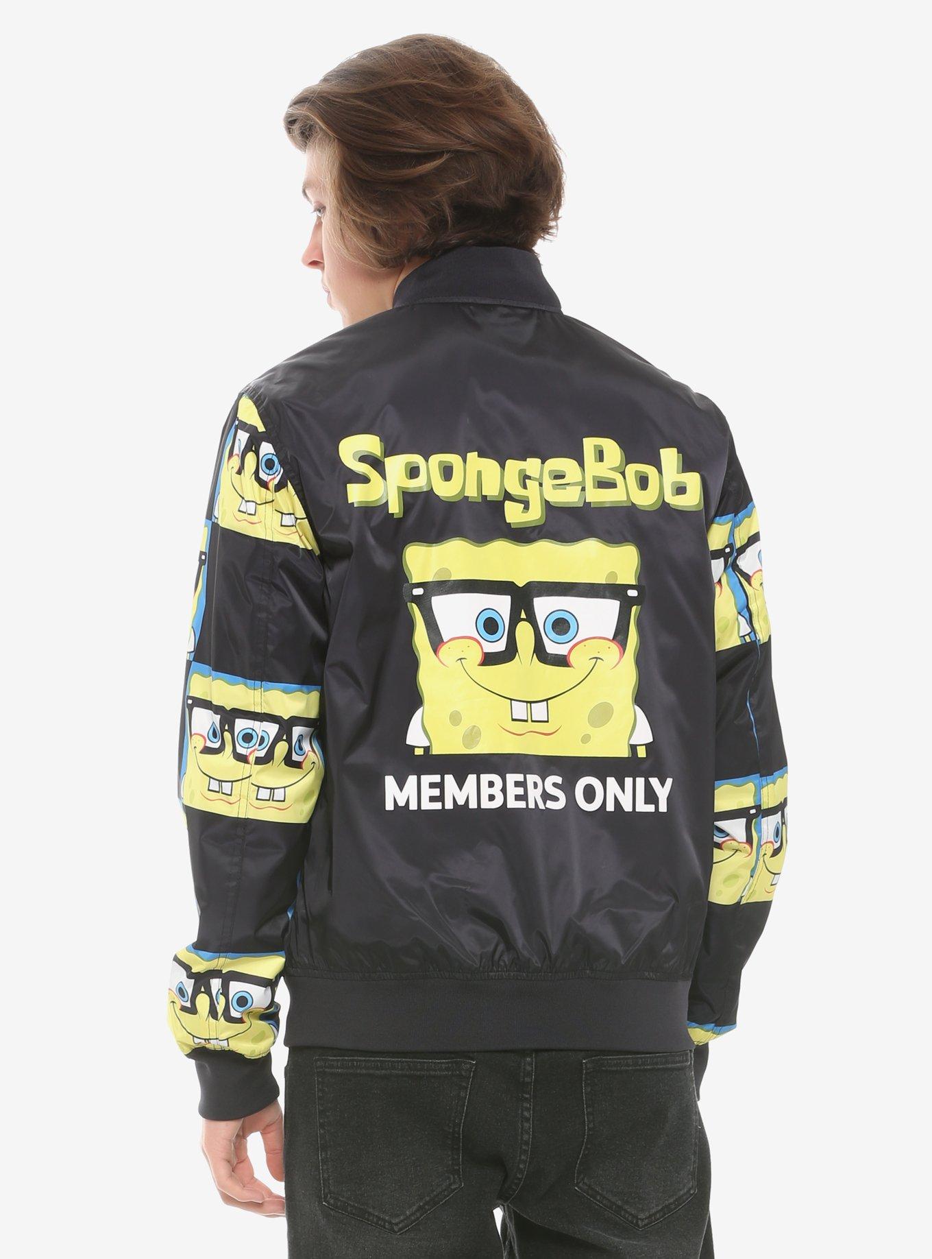 Members Only SpongeBob SquarePants Glasses Bomber Jacket, MULTI, alternate