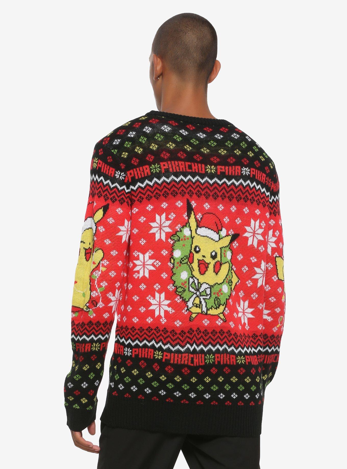 Pokemon Pikachu Ugly Holiday Sweater - BoxLunch Exclusive, , alternate