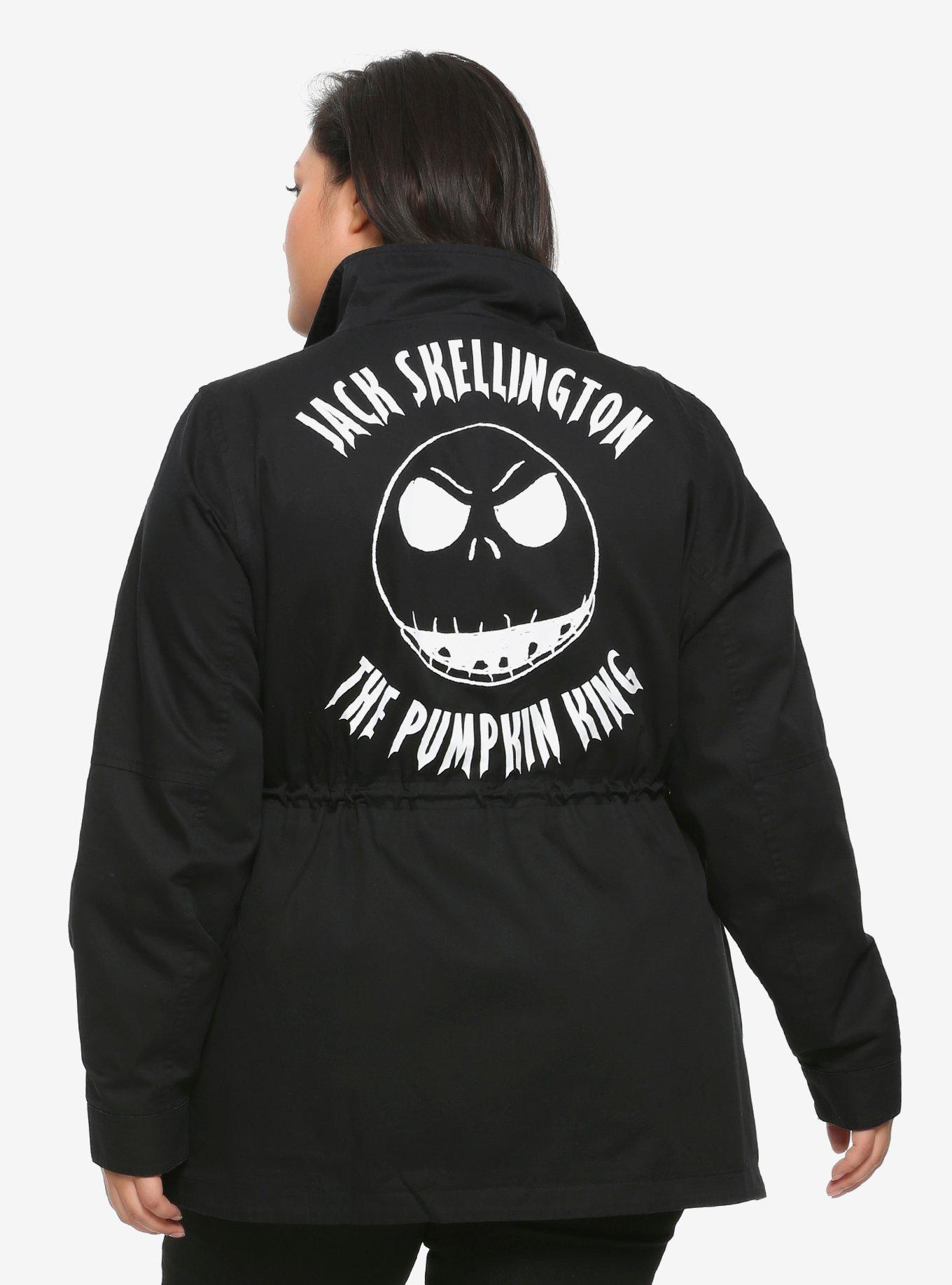 The Nightmare Before Christmas Jack Skellington Girls Cargo Jacket Plus Size, , alternate