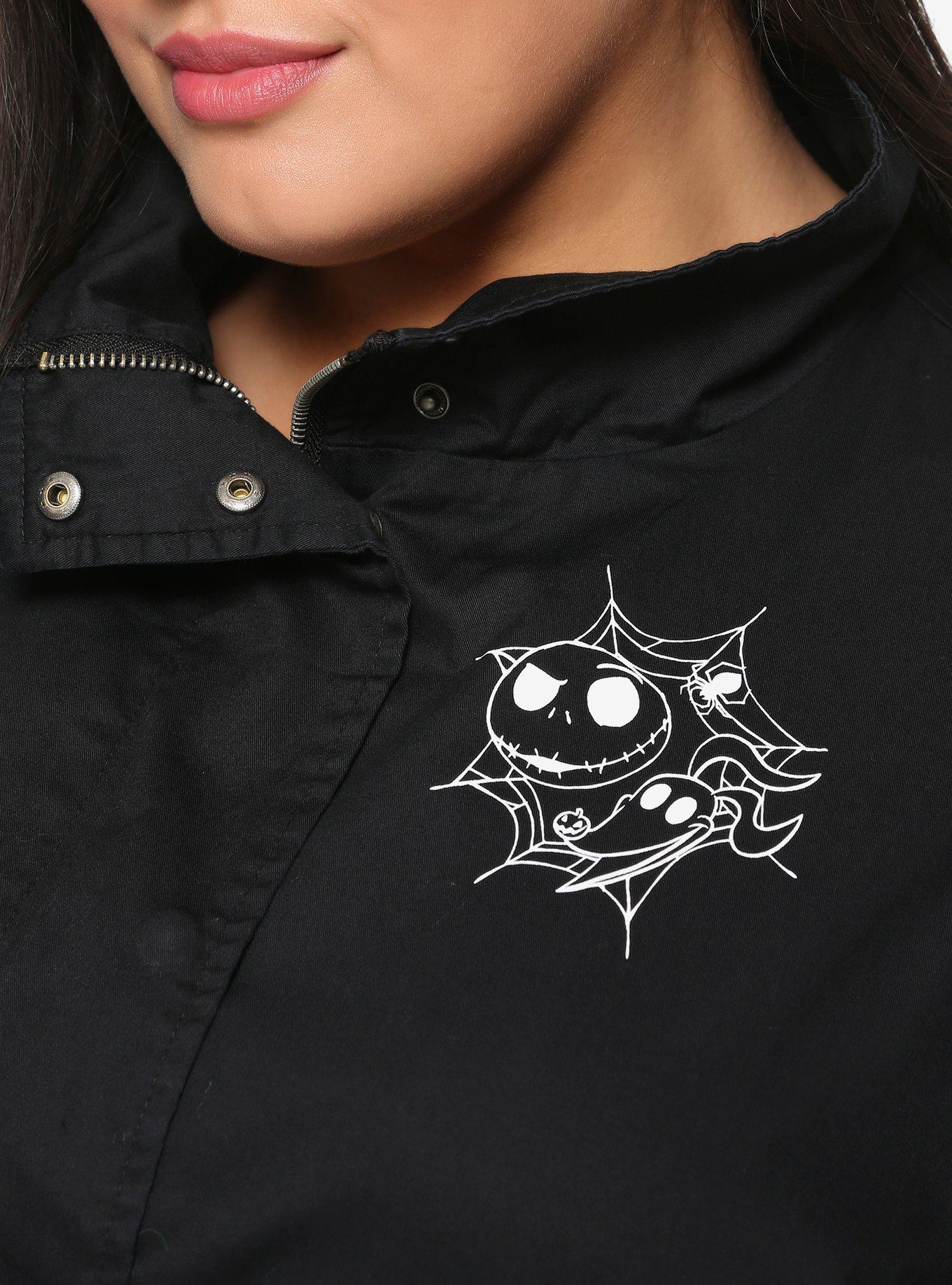 The Nightmare Before Christmas Jack Skellington Girls Cargo Jacket Plus Size, , alternate