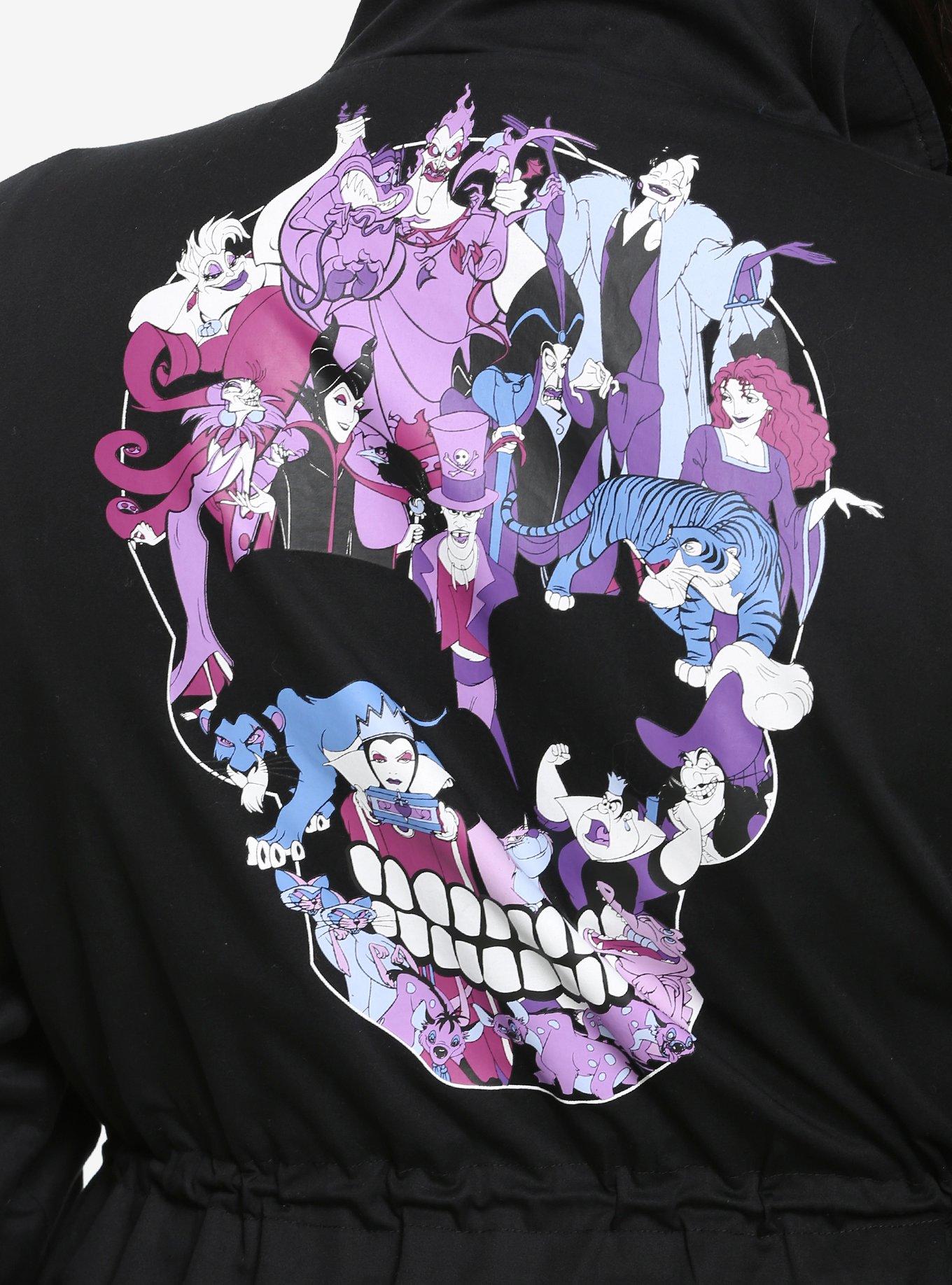 Disney Villains Skull Girls Cargo Jacket Plus Size, , alternate