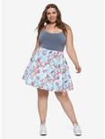 Disney Mulan Cherry Blossom Skater Skirt Plus Size, LIGHT BLUE, alternate
