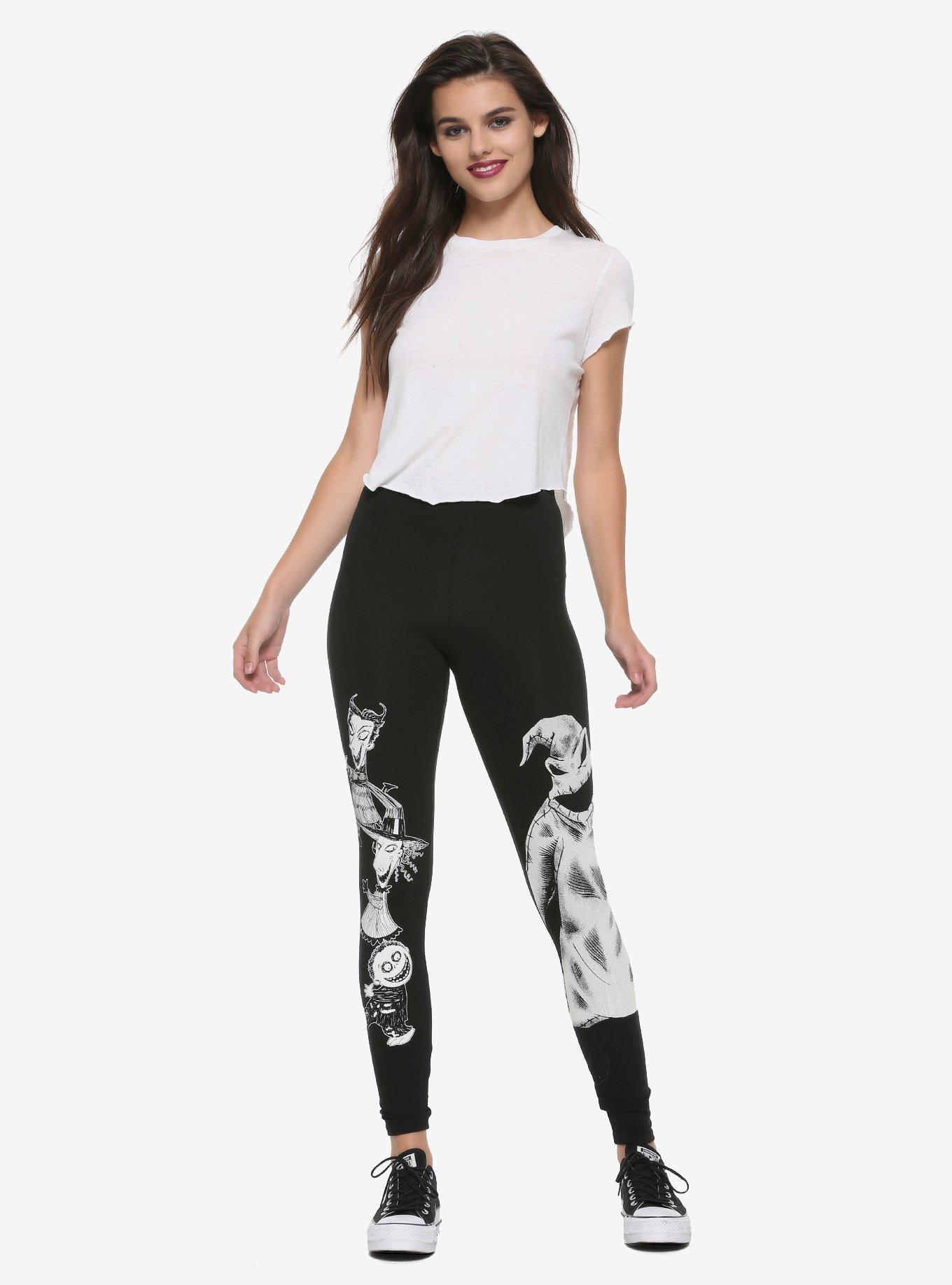 The Nightmare Before Christmas Oogie & Friends Leggings, BLACK, alternate