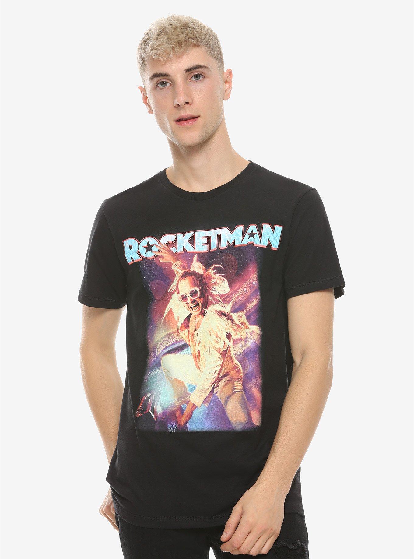 Rocketman Poster T-Shirt, BLACK, alternate