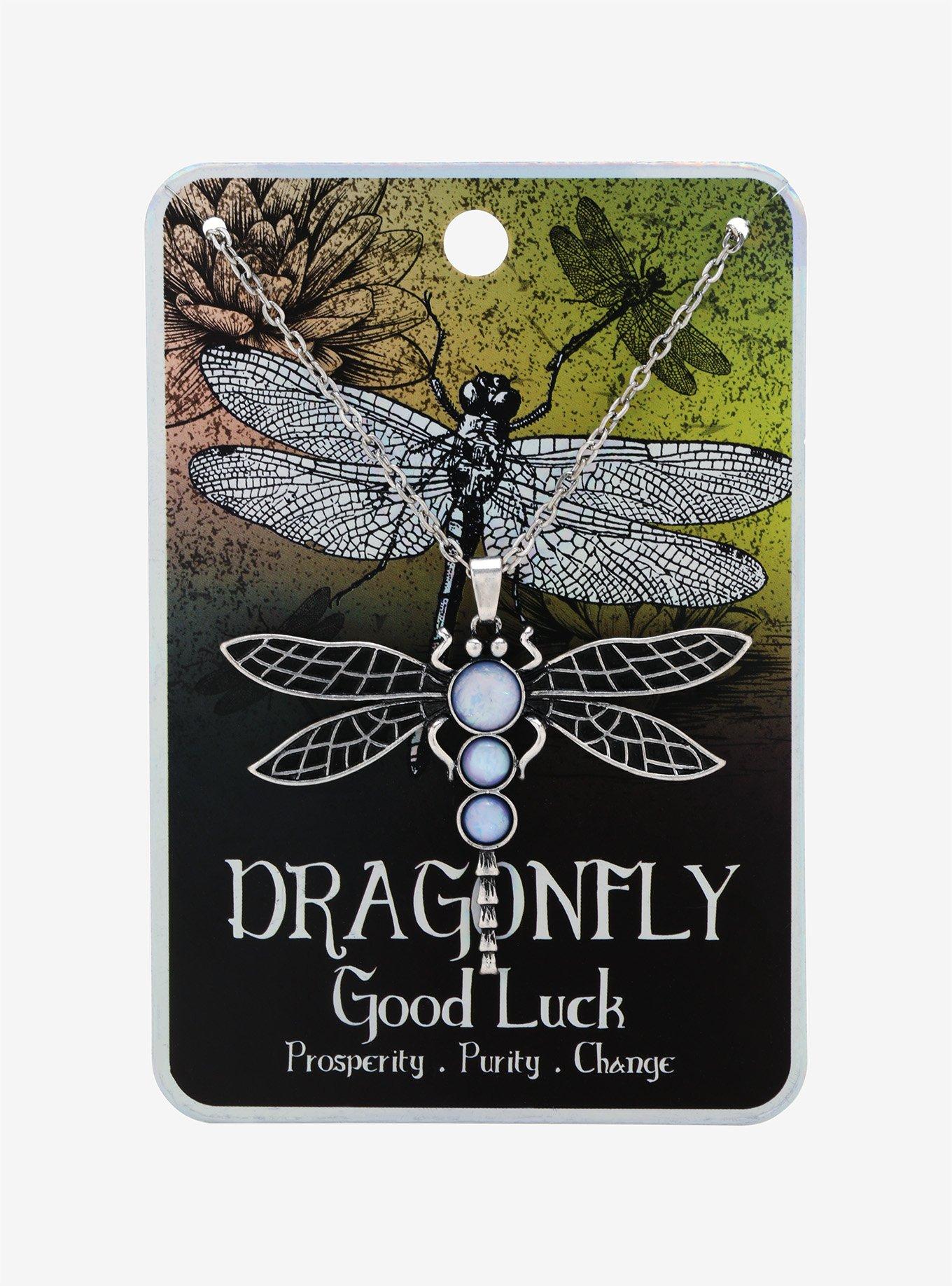 Dragonfly Opal Necklace, , alternate
