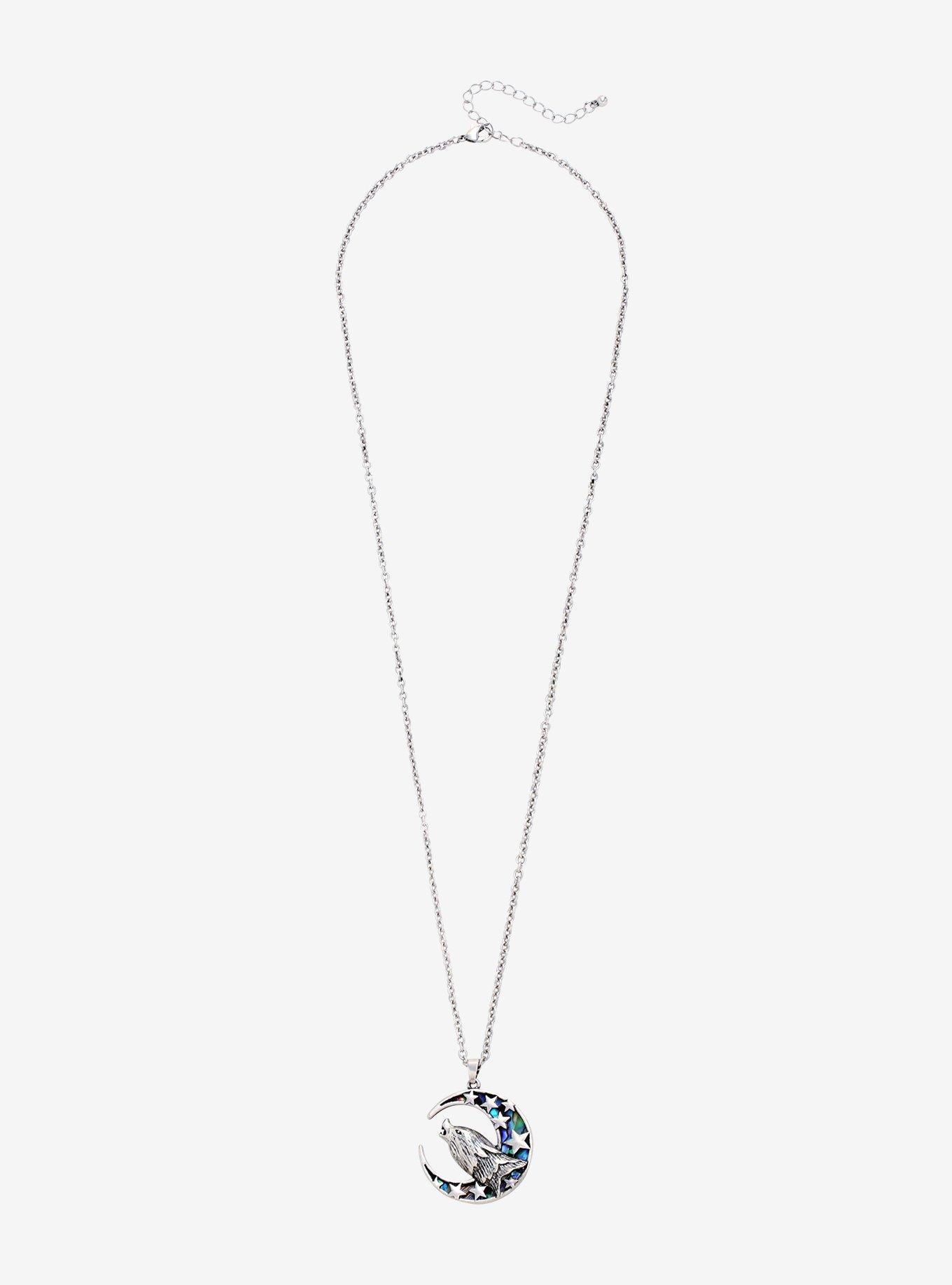 Wolf Moon Stars Necklace, , alternate