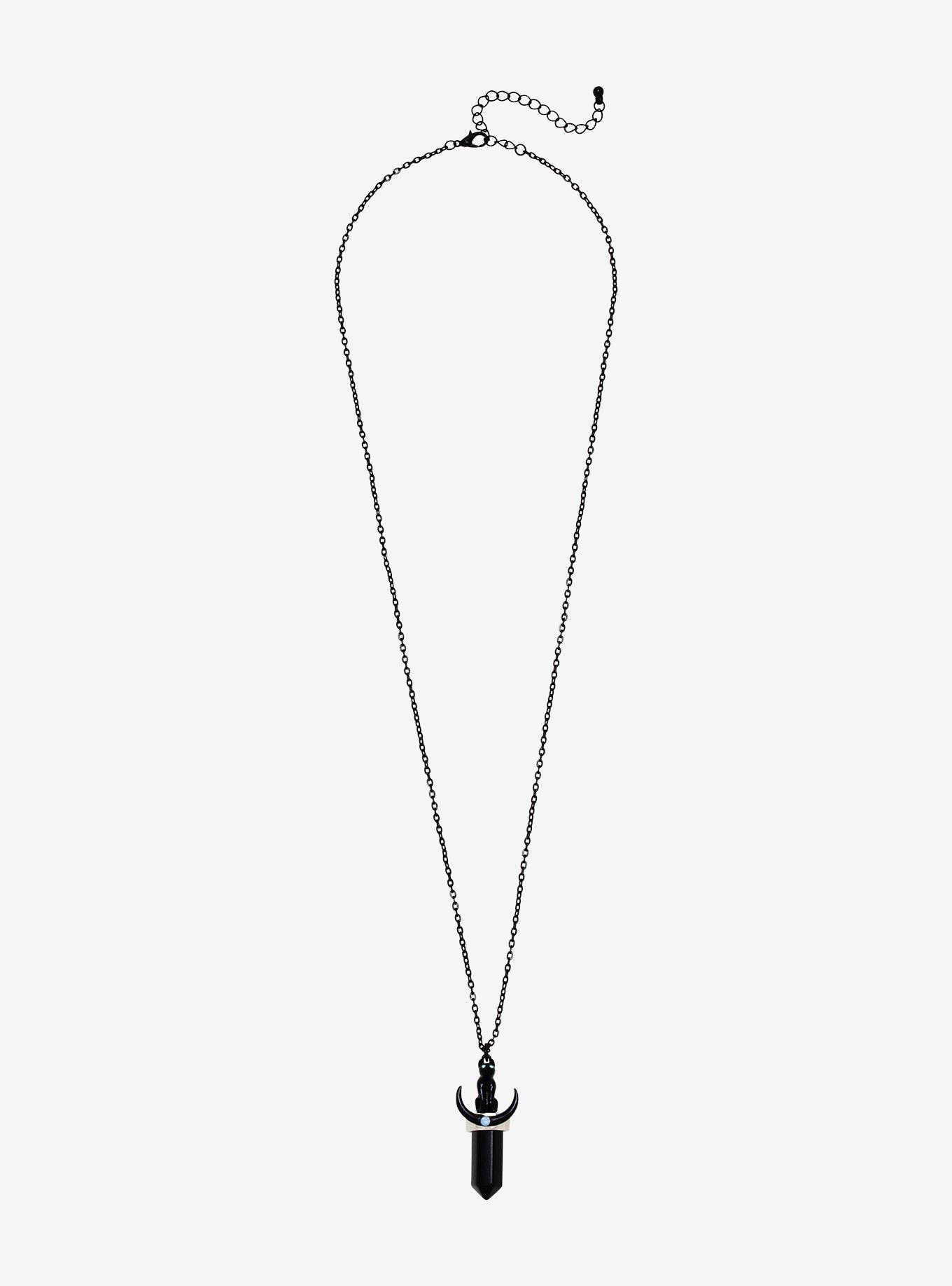 Cat Crystal Necklace, , alternate