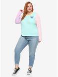 Disney Lilo & Stitch Pocket Pastel Color-Block Girls Long-Sleeve T-Shirt Plus Size, MULTI, alternate