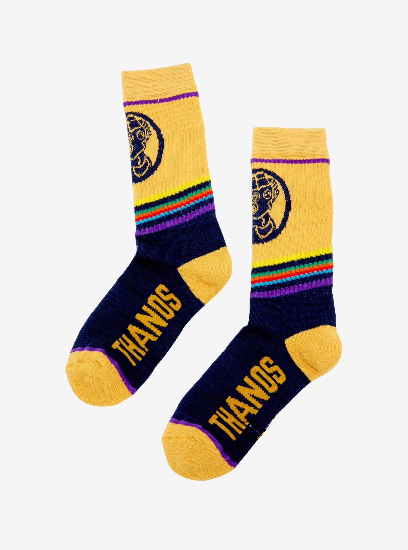 Marvel Avengers Thanos Crew Socks, , alternate