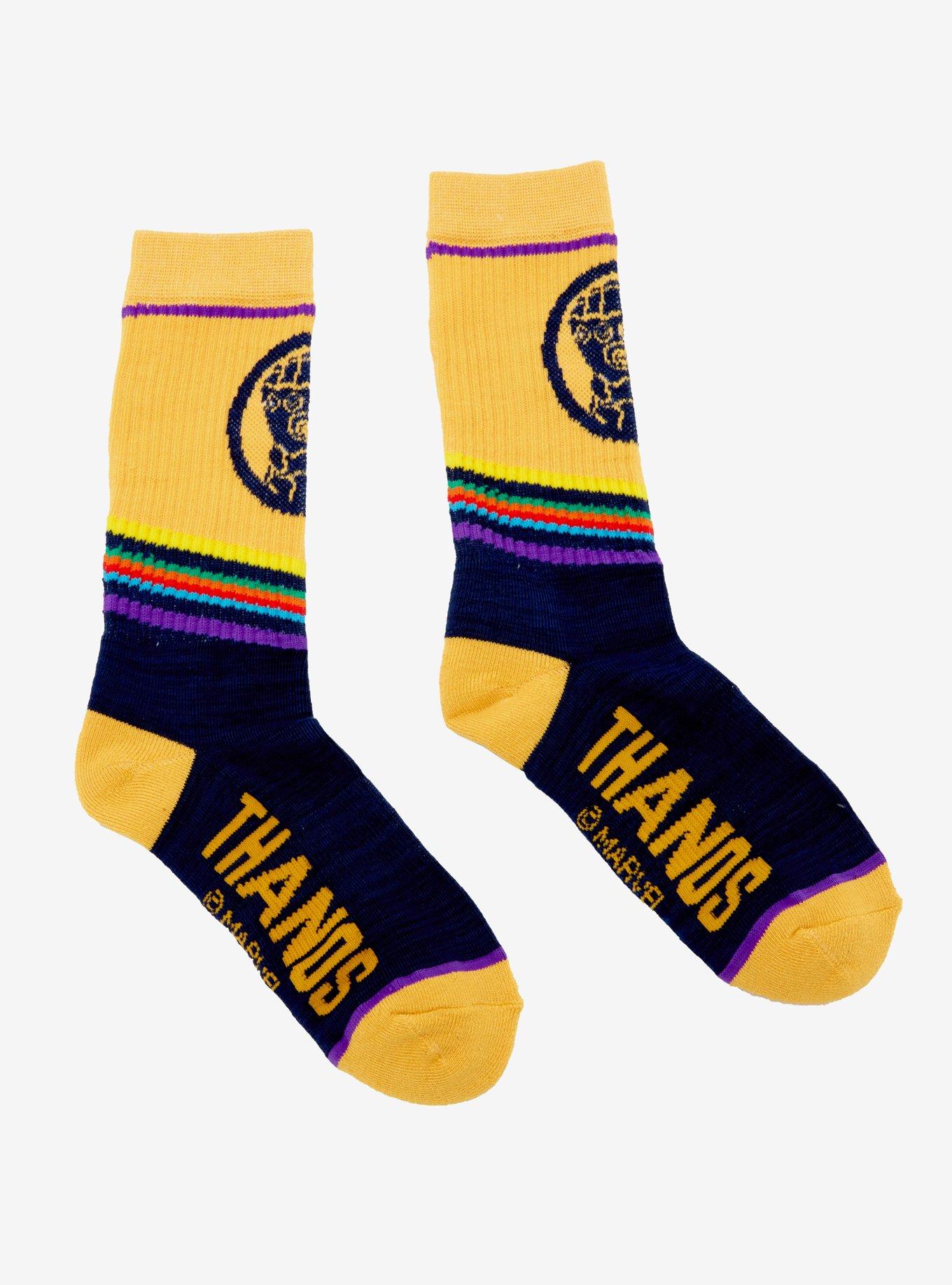 Marvel Avengers Thanos Crew Socks, , alternate