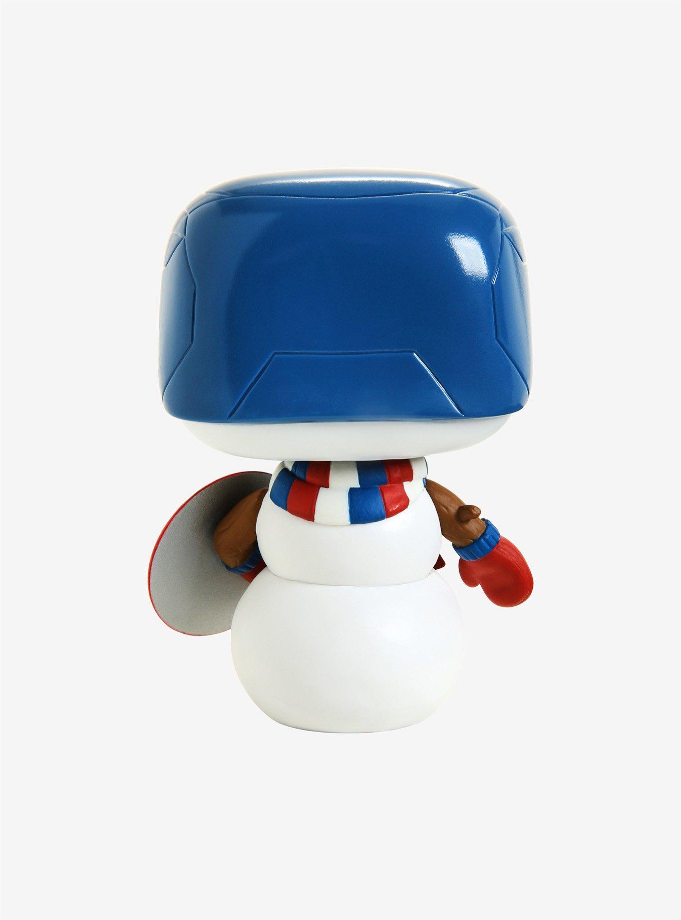 Funko Marvel Pop! Cap Snowman (Holiday) Vinyl Bobble-Head, , alternate